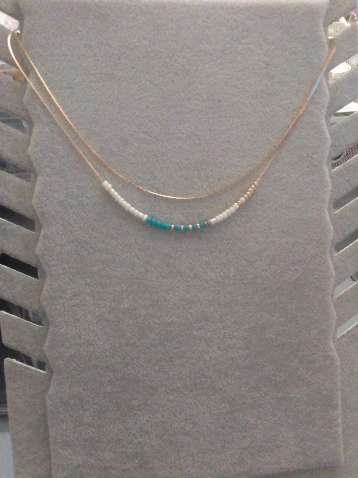Collier double bohème acier inoxydable